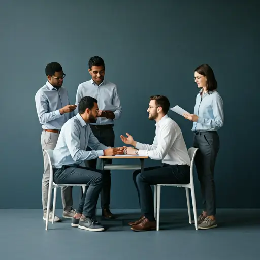 people having a meeting